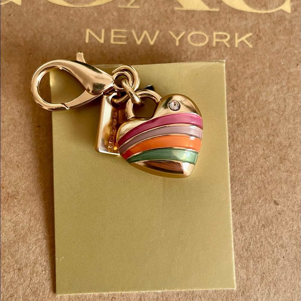 Coach Heart Charm NEW!